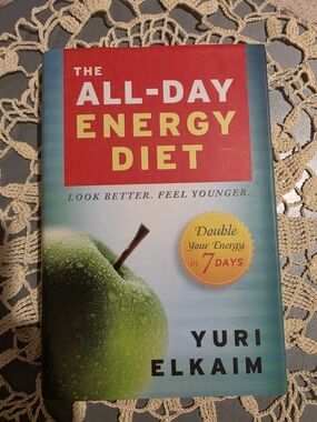 The All-Day Energy Diet Notebook - Blue & Red Cover